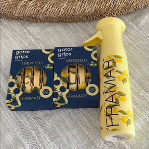 Yellow Hair Spray Bottle and Gator Grips Set
